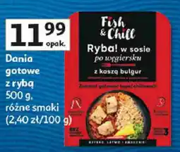 Auchan Fish & Chill Ryba w sosie po węgiersku z kaszą bulgur oferta