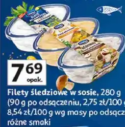 Auchan Filety śledziowe w sosie oferta