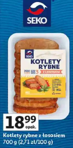 Auchan Kotlety Rybne z Łososiem oferta