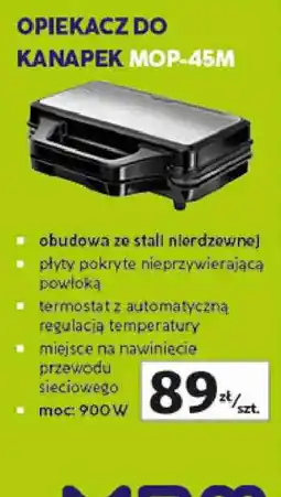 Auchan Opiekacz do kanapek MOP-45M oferta