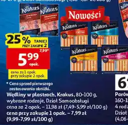 Auchan Wędliny w plastrach, Krakus oferta