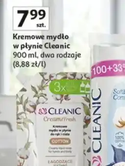 Auchan Kremowe mydło w płynie Cleanic oferta