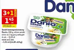 Auchan Serek homogenizowany Danio oferta