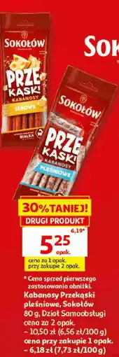 Auchan Kabanosy Przekąski pleśniowe Sokołów oferta