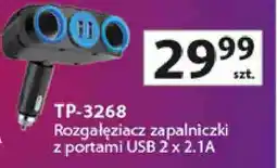 Auchan Rozgałęziacz zapalniczki z portami USB 2 x 2.1A oferta