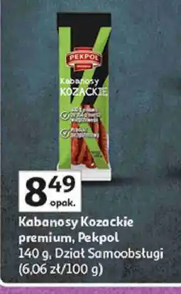 Auchan Kabanosy Kozackie premium, Pekpol oferta