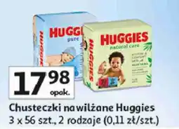 Auchan Chusteczki nawilżane Huggies oferta