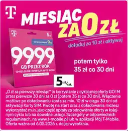 Auchan Karta SIM T-Mobile 9999 GB przez rok oferta