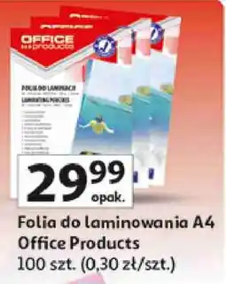 Auchan Folia do laminowania A4 Office Products oferta