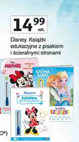 Auchan Disney. Książki edukacyjne z pisakiem i ściernalnymi stronami oferta