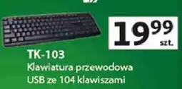 Auchan Klawiatura przewodowa USB ze 104 klawiszami oferta