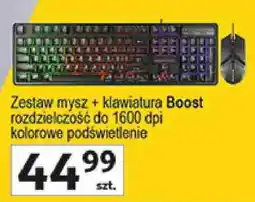 Auchan Zestaw mysz + klawiatura Boost oferta