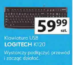 Auchan Klawiatura USB LOGITECH K120 oferta