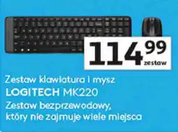 Auchan Zestaw klawiatura i mysz LOGITECH MK220 oferta