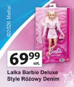 Auchan Lalka Barbie Deluxe Style Różowy Denim oferta