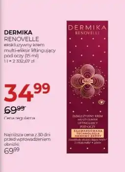 Jawa Drogerie DERMIKA RENOVEILLE ekskluzywny krem multi-eliksir liftingujący oferta