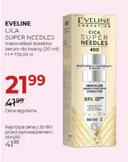 Jawa Drogerie EVELINE CICA SUPER NEEDLES mezo-eliksir korektor serum do twarzy oferta