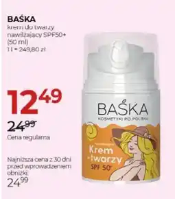 Jawa Drogerie Baśka Krem do twarzy nawilżający SPF50+ oferta