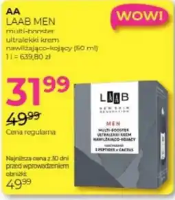 Jawa Drogerie LAAB MEN multi-booster ultralekki krem nawilżająco-kojący oferta