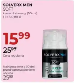 Jawa Drogerie SOLVERX MEN SOFT krem do twarzy oferta