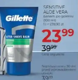 Jawa Drogerie Gillette After Shave Balm Sensitive Aloe Vera oferta
