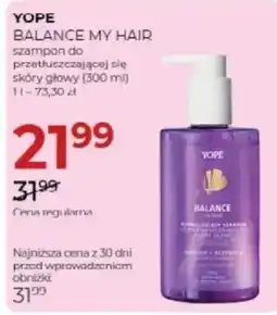 Jawa Drogerie Yope balance my hair szampon do przetluszczajacei oferta