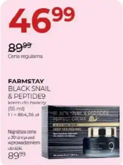 Jawa Drogerie Farmstay Black Snail & Peptide9 krem do twarzy oferta