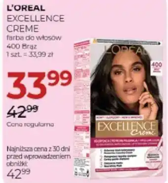 L'Oréal Excellence Crème farba do włosów 400 Brąz