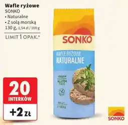 Intermarche Wafle ryżowe SONKO Naturalne oferta