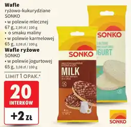 Intermarche Wafle ryżowo-kukurydziane SONKO oferta