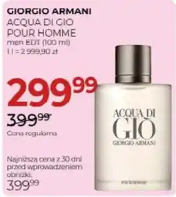 Jawa Drogerie Acqua Di Gio Pour Homme oferta
