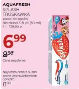 Jawa Drogerie AquaFresh Splash Truskawka pasta do zębów oferta