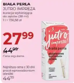 Jawa Drogerie Biała Perła Jutro Impreza kuracja wybielająca do zębów oferta