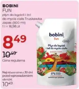 Jawa Drogerie Bobini Fun Płyn do kąpieli i żel do mycia ciała Truskawka oferta