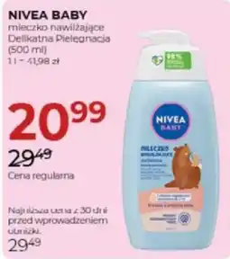 Jawa Drogerie NIVEA BABY mleczko nawilżające Delikatna Pielegnacja oferta