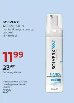 Jawa Drogerie SOLVERX ATOPIC SKIN pianka do mycia twarzy oferta