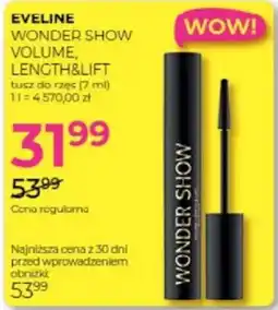 Jawa Drogerie Eveline Wonder Show Volume, Length&Lift tusz do rzęs oferta