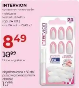 Jawa Drogerie Intervion Czucne paznokcie mleczne kształt stiletto oferta