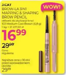 Jawa Drogerie J.cat brow-la 3in1 mapping & shaping brow pencil oferta