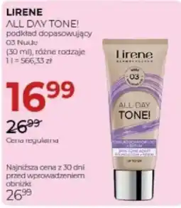 Jawa Drogerie Lirene All Day Tone! podkład dopasowujący oferta