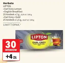 Intermarche Herbata LIPTON Earl Grey oferta