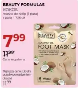 Jawa Drogerie Beauty Formulas Kokos maska do stóp oferta