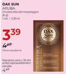 Jawa Drogerie DAX SUN ARUBA chusteczka samoopalająca oferta