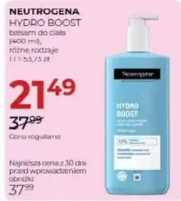 Jawa Drogerie Neutrogena Hydro Boost balsam do ciała oferta