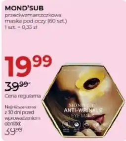 Jawa Drogerie Mond'sub przeciwzmarszczkowa maska pod oczy oferta