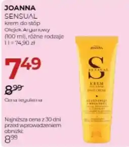 Jawa Drogerie Joanna Sensual krem do stóp Olejek Arganowy oferta