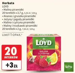 Intermarche Herbata LOYD Malina i Cytryna oferta