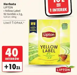 Intermarche Herbata LIPTON Yellow Label oferta