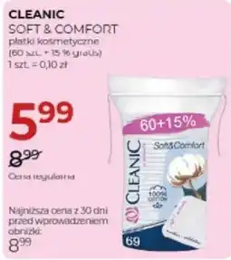 Jawa Drogerie Cleanic Soft & Comfort płatki kosmetyczne oferta