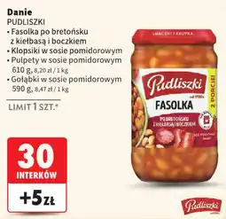 Intermarche Pudliszki Fasolka po bretońsku z kiełbasą i boczkami oferta